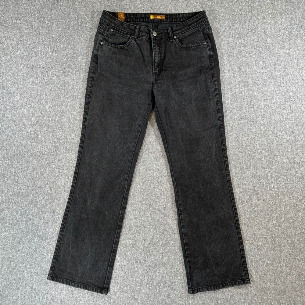 Wrangler Jeans Women 10R Regular Rise Bootcut Dark Wash Black Aura WKPH90554